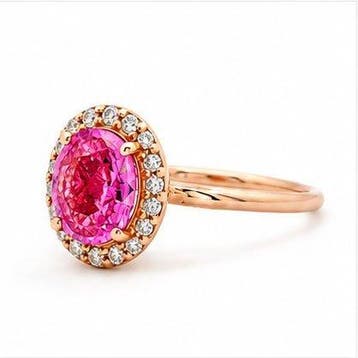 Zonder minimumprijs - Ring - 14 karaat Roségoud, 1,94 gram, Nieuw