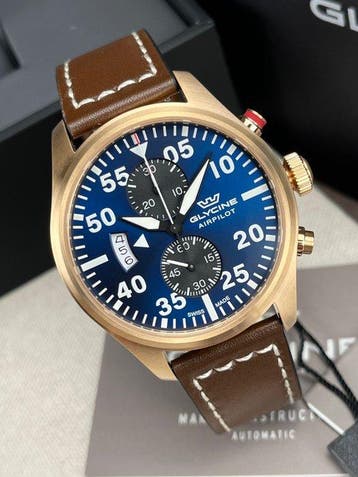 Glycine - Airpilot Chronograph Date - GL0361 - Homme -, Nieuw
