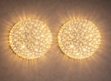 Lampe murale (2) - Verre - Du mur ou du plafond
