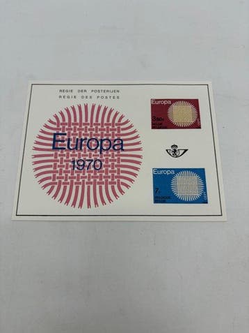 België 1970/1971 - 3 luxe vellen (zeldzaam) LX57 Europa, Postzegels en Munten, Gestempeld