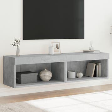 vidaXL Tv-meubels met LED-verlichting 2 st 60x30x30 cm, Huis en Inrichting, Kasten |Televisiemeubels, Verzenden, Nieuw