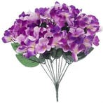 Hortensia Hydrangea Purple Zijdenbloem bundel 11 stuks 35 cm, Nieuw