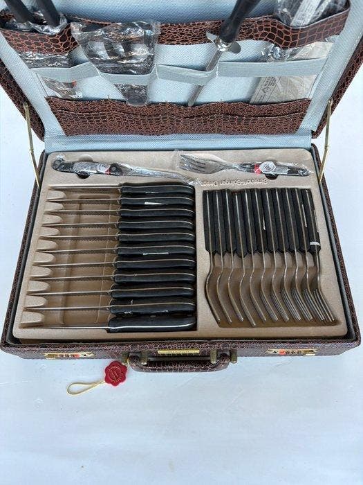 Strashoff - Bestekset - Solingen Design - Staal, Plastic, Antiek en Kunst, Antiek | Meubels | Tafels