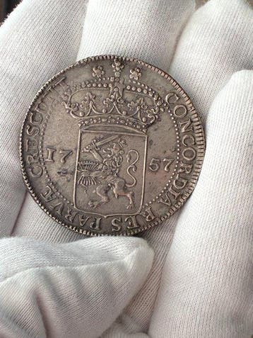 Nederland, Zeeland, Middelburg. Zilveren Dukaat 1757 :