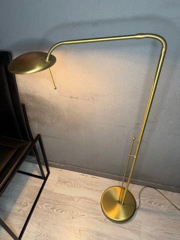 Steinhauer - Lampadaire - Laiton - Lampe halogène à col de