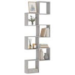 vidaXL Wandschappen kubus 6 st 30x15x30 cm grijs sonoma, Verzenden, Nieuw