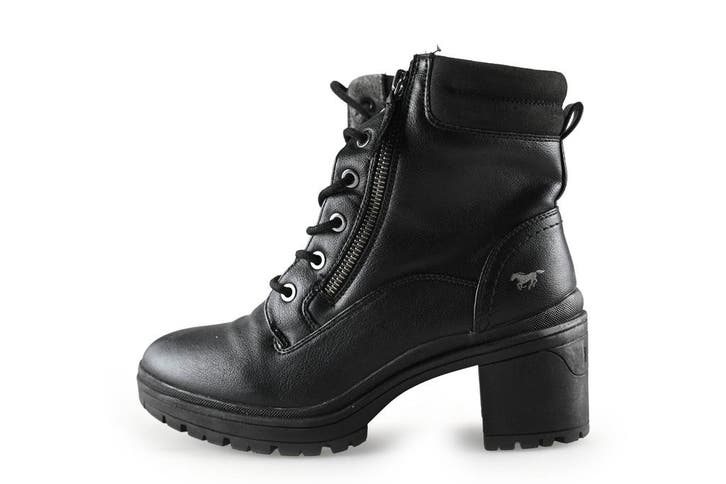 Mustang Veterboots in maat 38 Zwart, Kleding | Dames, Schoenen, Zwart, Gedragen, Overige typen, Verzenden