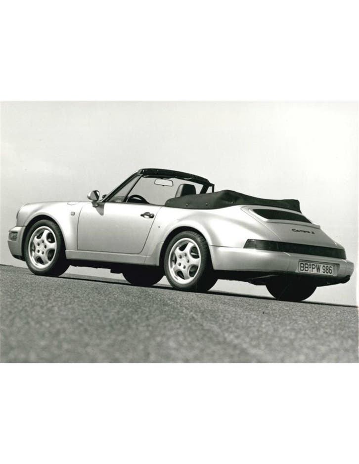 1992 PORSCHE 911 2 CABRIOLET TURBO LOOK PERSFOTO, Livres, Autos | Brochures & Magazines