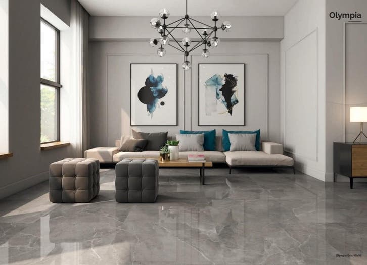 Olympia Gris ( LEVIGLASS ) 30x60 Hoogglans Vloertegel en, Doe-het-zelf en Bouw, Tegels, Ophalen of Verzenden