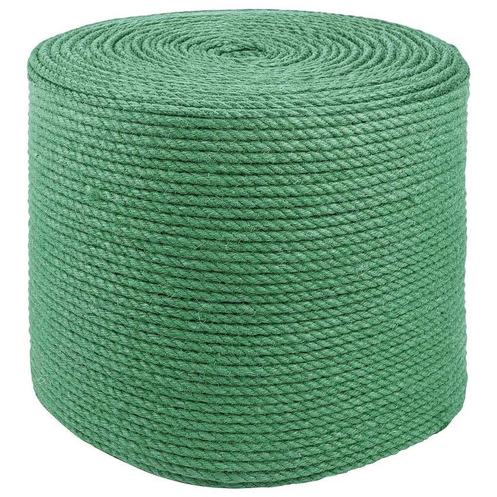 vidaXL Jute Touw Groen 100% Tossa jute, Doe-het-zelf en Bouw, IJzerwaren en Bevestigingsmiddelen, Nieuw, Verzenden
