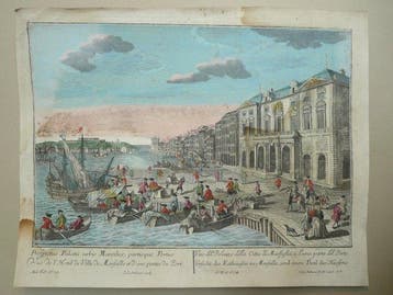 France - Marseille; G.B. Probst. - Prospectus Palatii urbis, Nieuw