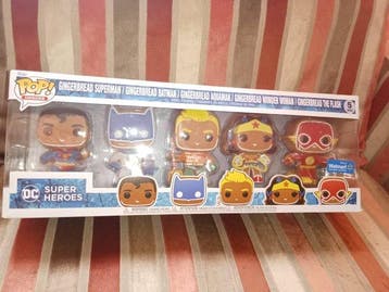 Funko - Funko Pop - Gingerbread Superhelden 5-Pack