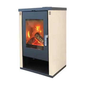 MaxxHome Moderne houtkachel - 9 kW - 57x47x93cm - Geschik..., Ophalen of Verzenden, Nieuw