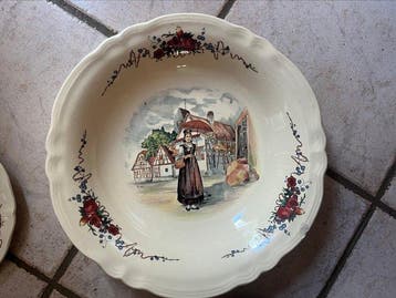 Sarreguemines - H.loux - Tafelservies (35) - keramiek uit, Antiquités & Art