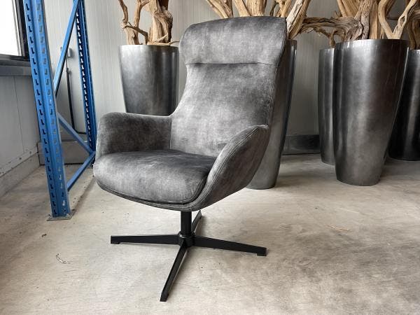 Veiling - Draaifauteuil Wenen - Velours - Hunter - Groen, Maison & Meubles, Fauteuils