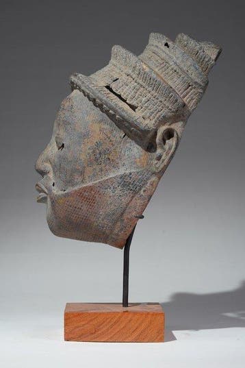 Een bronzen beeld. - Olokun - Ife - Nigeria (Zonder, Antiek en Kunst