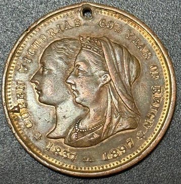 Australië. 1897 Mint Error Queen Victoria Diamond Jubilee