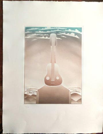 Jean-Michel Folon (1934-2005) - La Musique, Antiek en Kunst