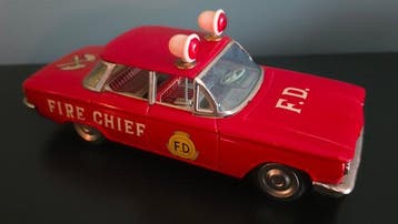 Ichiko - Blikken speelgoed - Chevrolet Corvair Fire Chief,