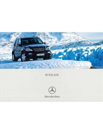 2002 MERCEDES BENZ M KLASSE BROCHURE NEDERLANDS