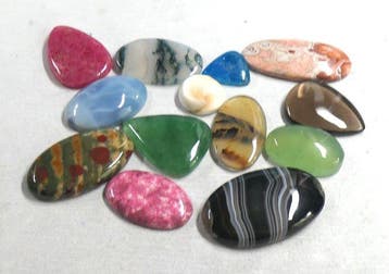 Set van prachtige cabochons, 100% natuurlijk Cabochon- 47.46, Verzamelen