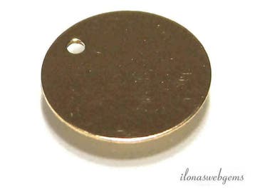 Gold Filled labeltje ca. 11x0.4mm, Hobby & Loisirs créatifs, Fabrication de Perles & Bijoux, Verzenden, Bedel