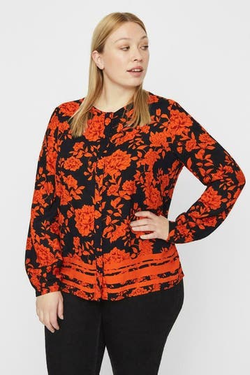 Blouse Junarose DANILA print maat 48, Verzenden, Nieuw