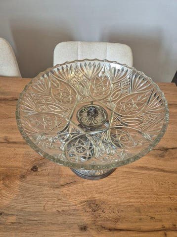 Centre de table - Cristal, Aluminium - Centre de table, Antiquités & Art