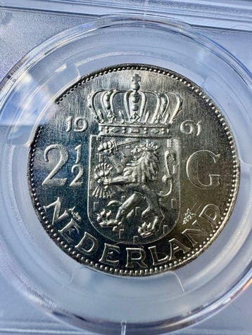 Nederland. Juliana. 2 1/2 Gulden 1961 PROOF
