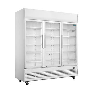 Polar G-serie driedeurs displaykoeling 1300 liter, Verzenden, Nieuw in verpakking, Koelen en Vriezen