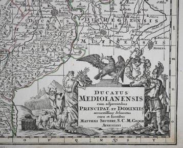 Italië - Milaan, Lombardije; M. Seutter - Ducatus, Livres, Atlas & Cartes géographiques