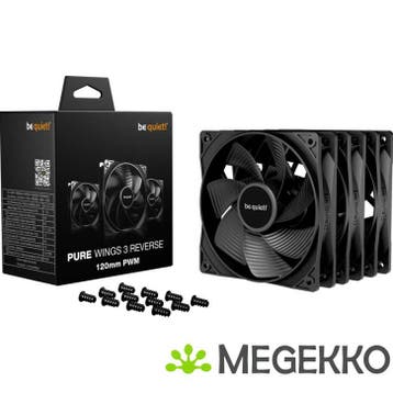 Be quiet! Pure Wings 3 120mm PWM Reverse Triple Pack Black, Verzenden, Nieuw