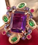 Sans prix de réserve - Bague - 9 carats Or rose, Argent