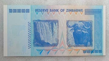 Zimbabwe. - 100 Trillion Dollars 2008 - Pick 91 (Zonder, Postzegels en Munten