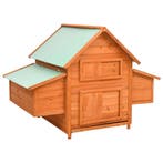 vidaXL Kippenhok 150x96x110 cm massief vurenhout, Verzenden