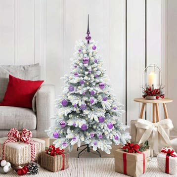 vidaXL Kunstkerstboom met 150 LED met standaard Wit 120 cm, Verzenden, Nieuw
