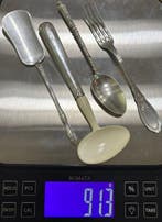Lepel (4) - .800 zilver, .950 zilver - Franse Zilveren