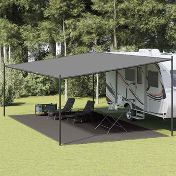 vidaXL Tenttapijt 400x700 cm antracietkleurig, Verzenden, Nieuw