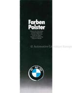 1976 BMW PROGRAMMA KLEUREN EN BEKLEDING BROCHURE