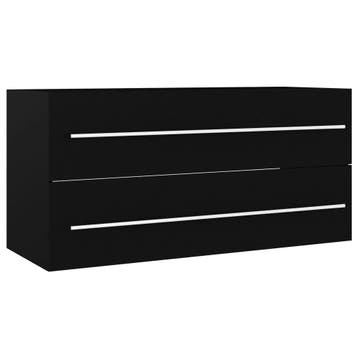 Wastafelkast 100cm zwart | Retour deal, weg is weg!, Huis en Inrichting, Badkamer | Badkamermeubels, 100 tot 150 cm, Verzenden