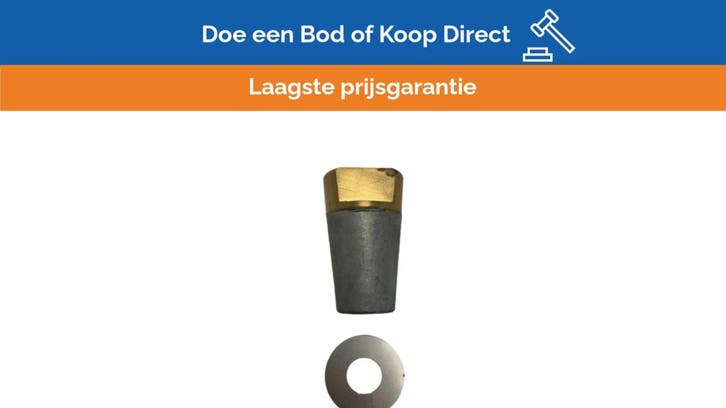 Bieden: Vetus zink propeller shaft anode kit with lock bold, Watersport en Boten, Bootonderdelen, Ophalen of Verzenden