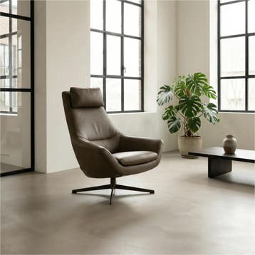 Nekkussen - fauteuil Treat en Trust, Huis en Inrichting, Fauteuils, Ophalen of Verzenden, Nieuw, Leer, Minder dan 50 cm
