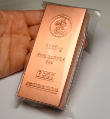 1 kilogram - Koper .999 - Copper - Heimerle + Meule -