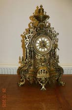 Horloge et parure de cheminée (3) - Style antique - Bronze