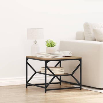 vidaXL Salontafel Artisan Eiken 51 x 50 x 40 cm, Verzenden, Nieuw