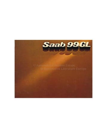 1976 SAAB 99 GL BROCHURE NEDERLANDS