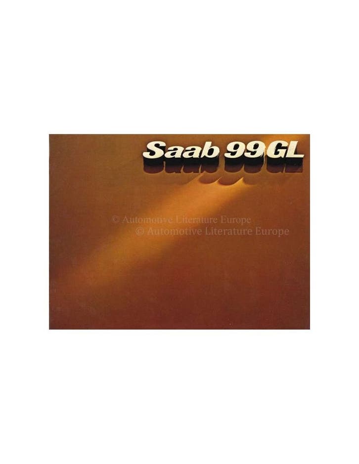 1976 SAAB 99 GL BROCHURE NEDERLANDS, Livres, Autos | Brochures & Magazines