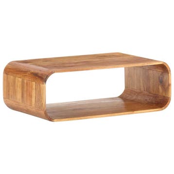 vidaXL Salontafel 90x50x30 cm massief acaciahout, Verzenden, Nieuw