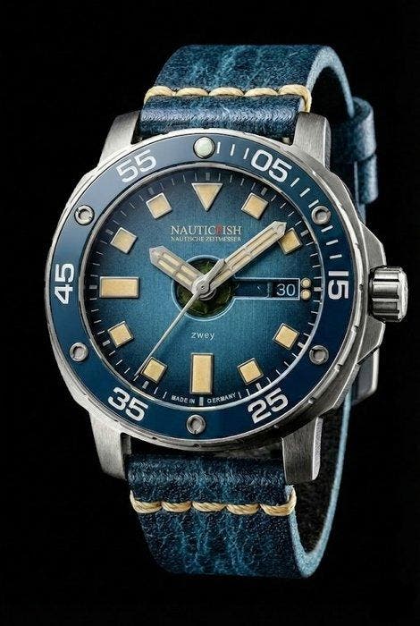 NauticFish - Zwey Blao Pro - Diver Watch - water resistance:, Bijoux, Sacs & Beauté, Montres | Hommes