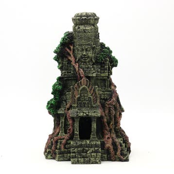 Overgroeide ruïne van tempel OS-236 - aquarium decoratie, Ophalen of Verzenden